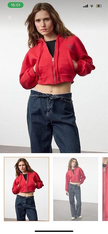 Polarlı sweatshirt