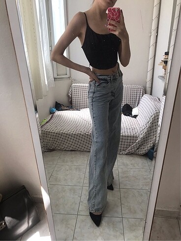 Zara Bol kesim kot pantolon