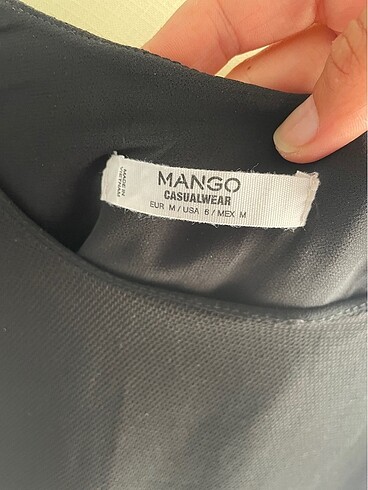 m Beden siyah Renk Mango tulum