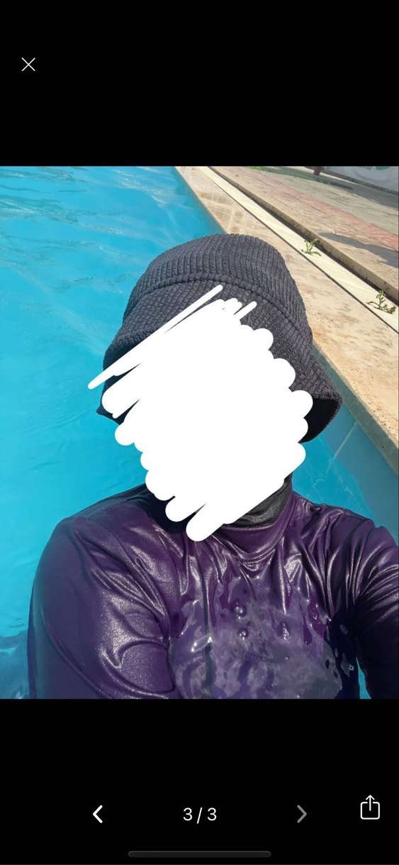 Mor Kadın Uzun tesettür haşema - Görsel 3