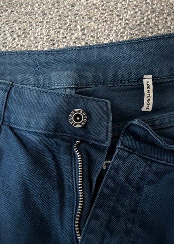 Kadın Lacivert Midi Denim Pantolon - Görsel 4