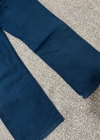 Kadın Lacivert Midi Denim Pantolon - Görsel 2