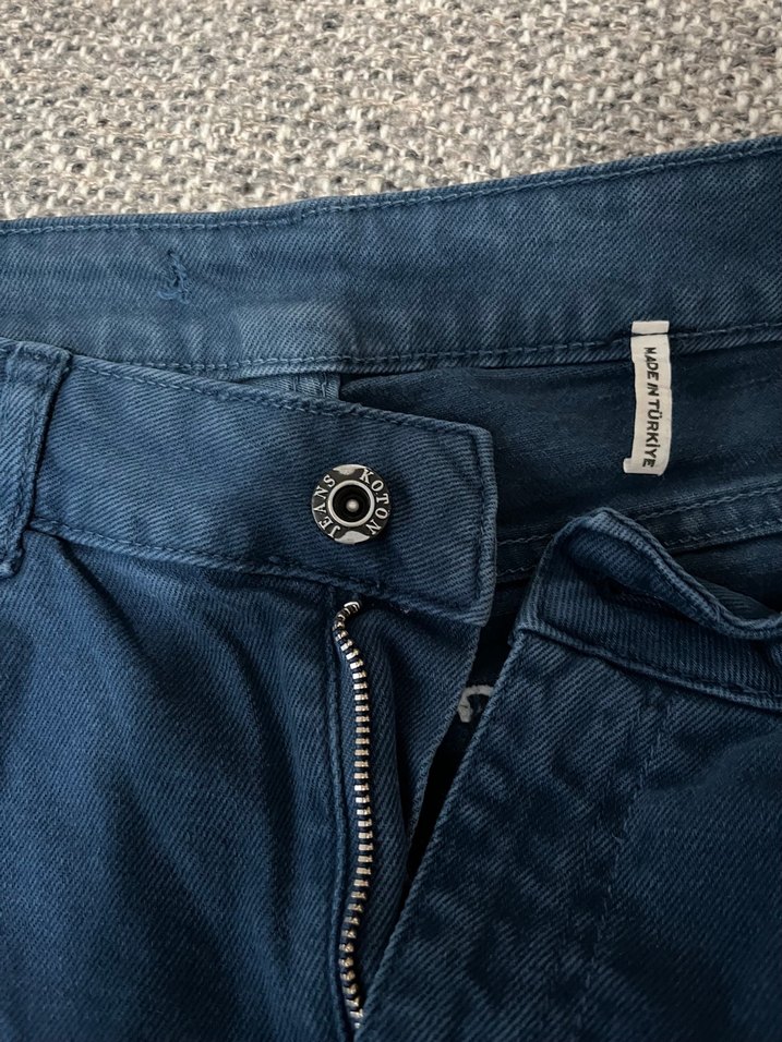 Kadın Lacivert Midi Denim Pantolon - Görsel 4