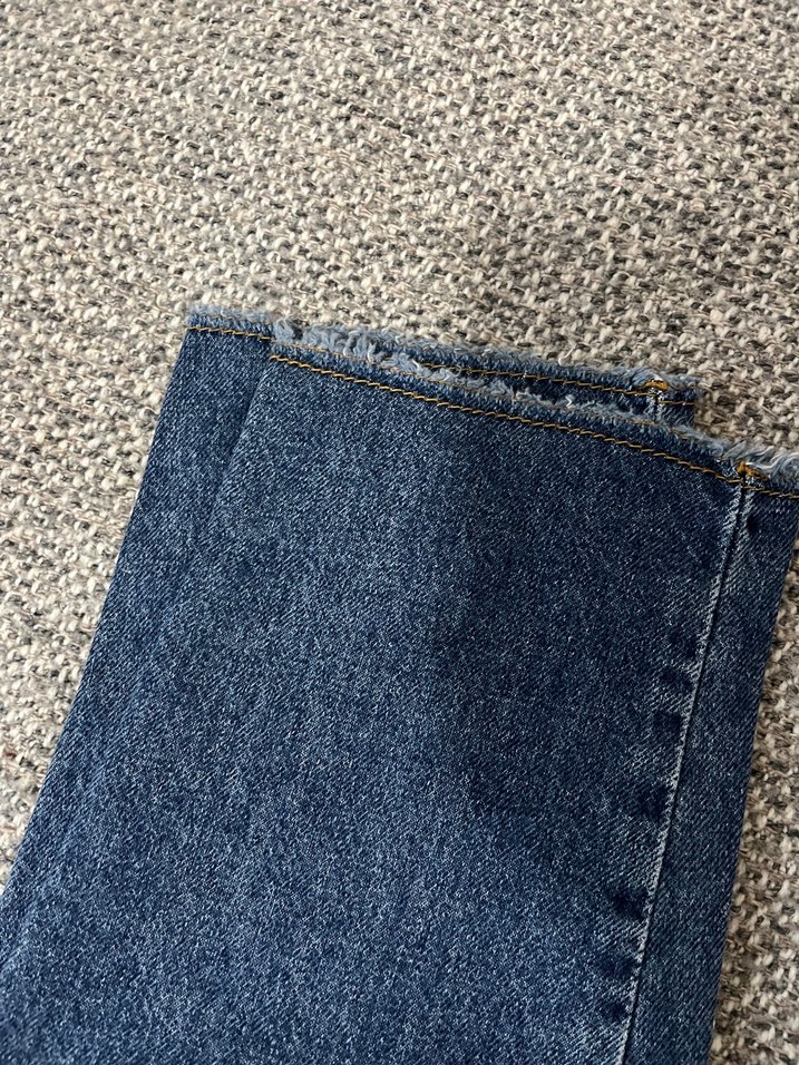 Mavi Rahat Kesim Kadın Kot Pantolon - Görsel 4