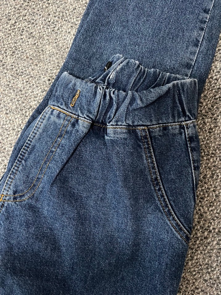 Mavi Rahat Kesim Kadın Kot Pantolon - Görsel 3