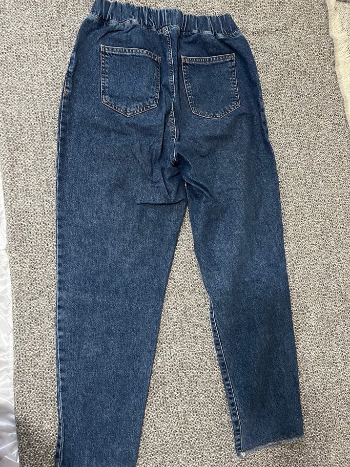 Mavi Rahat Kesim Kadın Kot Pantolon - Görsel 2