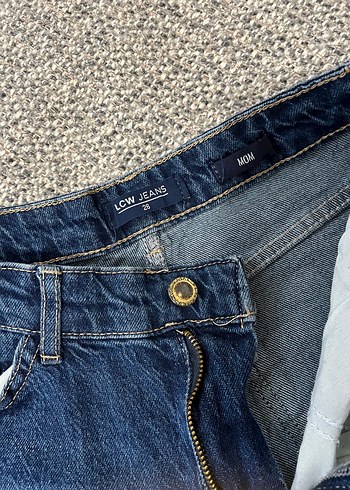 Kadın Mavi  Kot Pantolon - Görsel 6