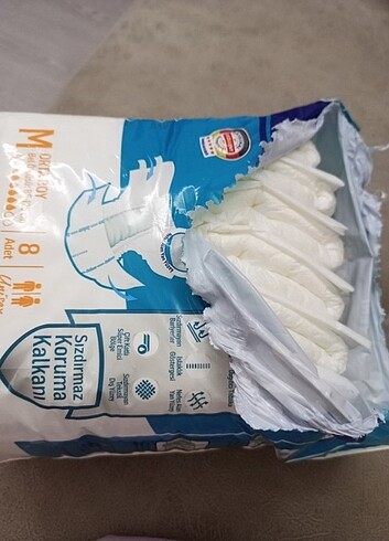 6 Beden: 16+ kg Beden Renk Hasta bezi medium