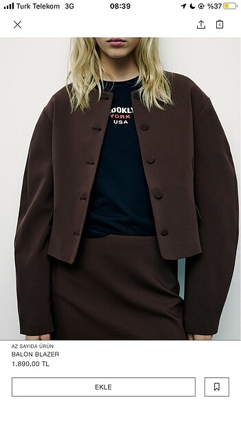 Zara Zara ceket balon blazer