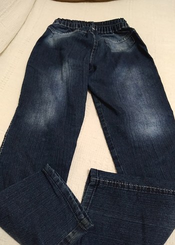 LC Waikiki Nakışlı Kemerli Kız Kot Pantolon