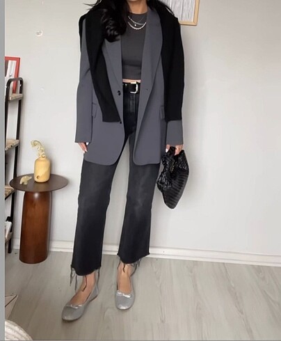 Zara gri blazer