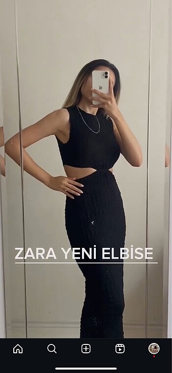 Zara Zara dekolteli elbise