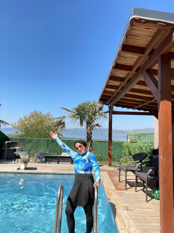 Mavi Kadın Haşema - Görsel 2