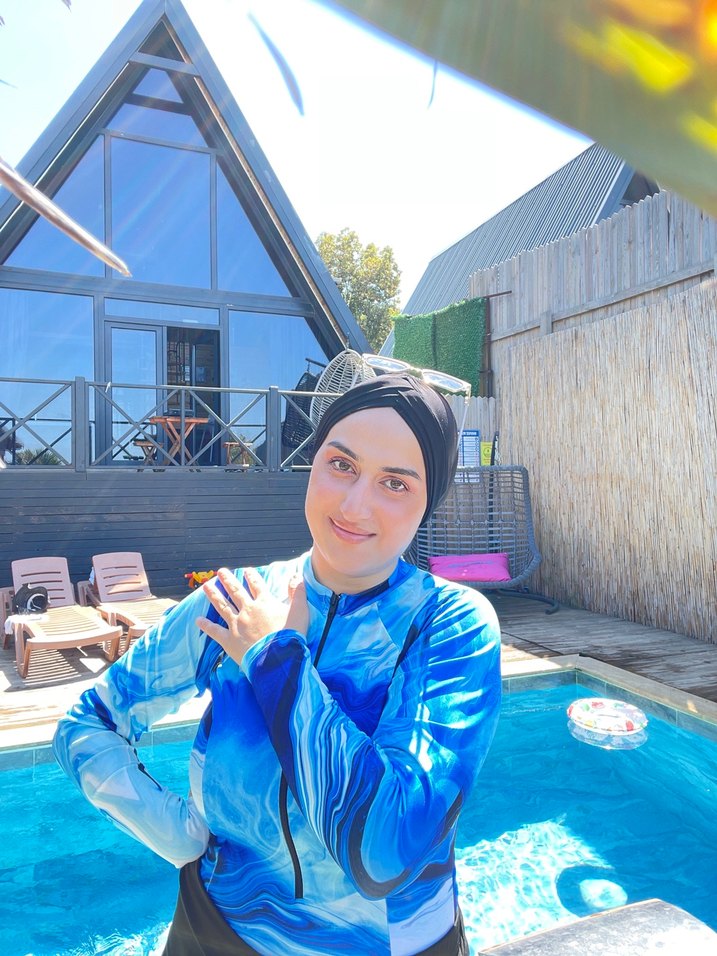 Mavi Kadın Haşema - Görsel 3