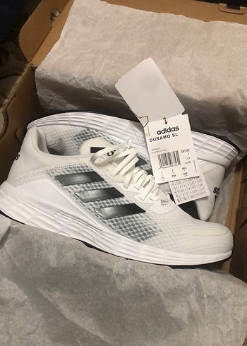 adidas Duramo SL Beyaz Gri Spor Ayakkabı
