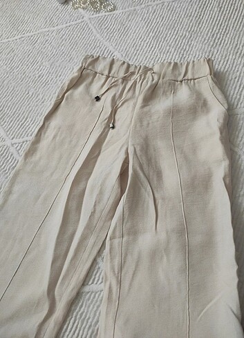 36 Beden LC Waikiki İspanyol paça keten pantolon