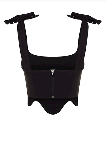 Siyah Bağlamalı Kadın Büstiyer - Görsel 2