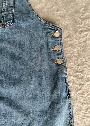 H&M MAMA (hamile koleksiyonu) Kot Elbise - Görsel 3