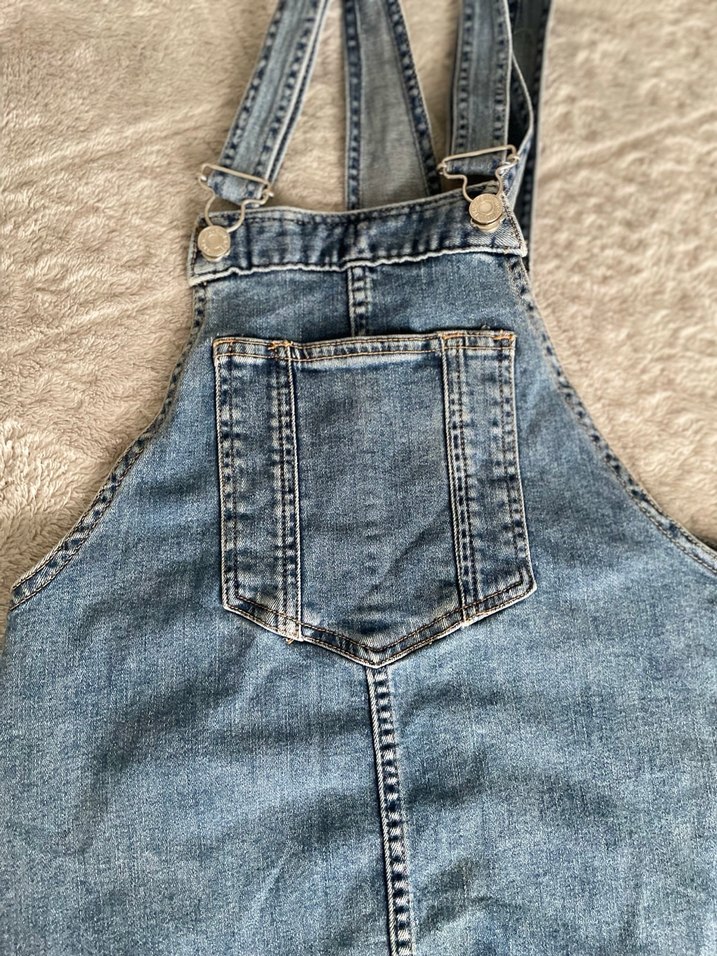 H&M MAMA (hamile koleksiyonu) Kot Elbise - Görsel 2