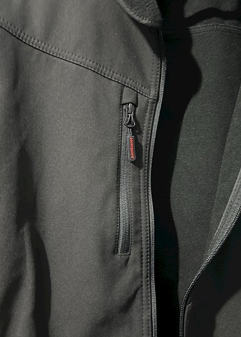 l Beden Siyah Fermuarlı kadın Street Wear Ceket