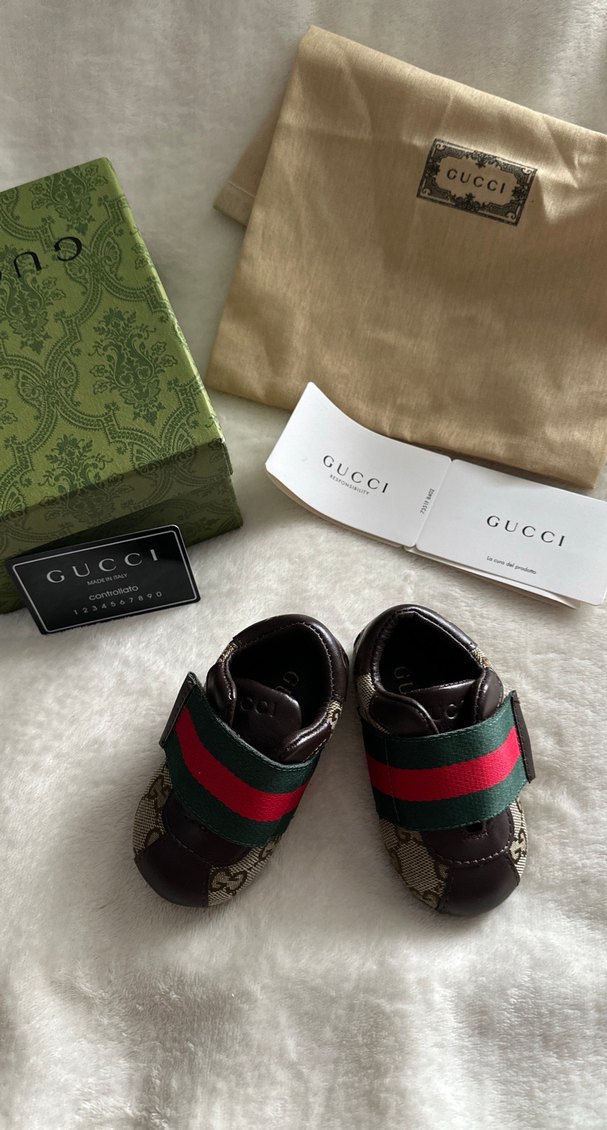 Erkek Bebek Kahverengi Yılan Desenli İlk Adım Ayakkabısı - Görsel 4