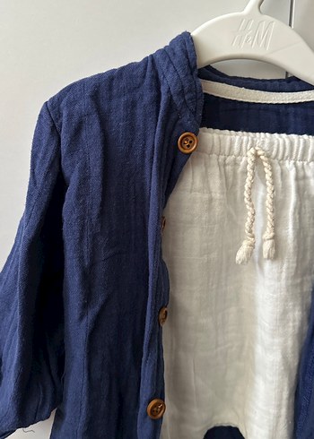 Bohem Tarzı Erkek Bebek Keten Takım - Görsel 2