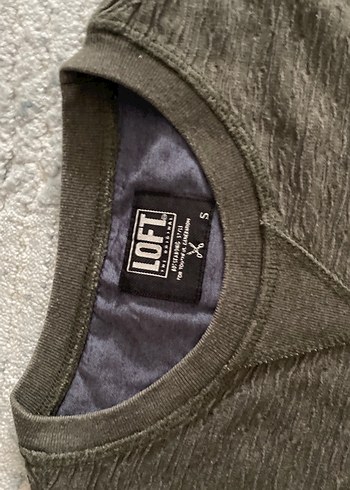 Gri Erkek Keten Sweatshirt Uzun Kollu - Görsel 3