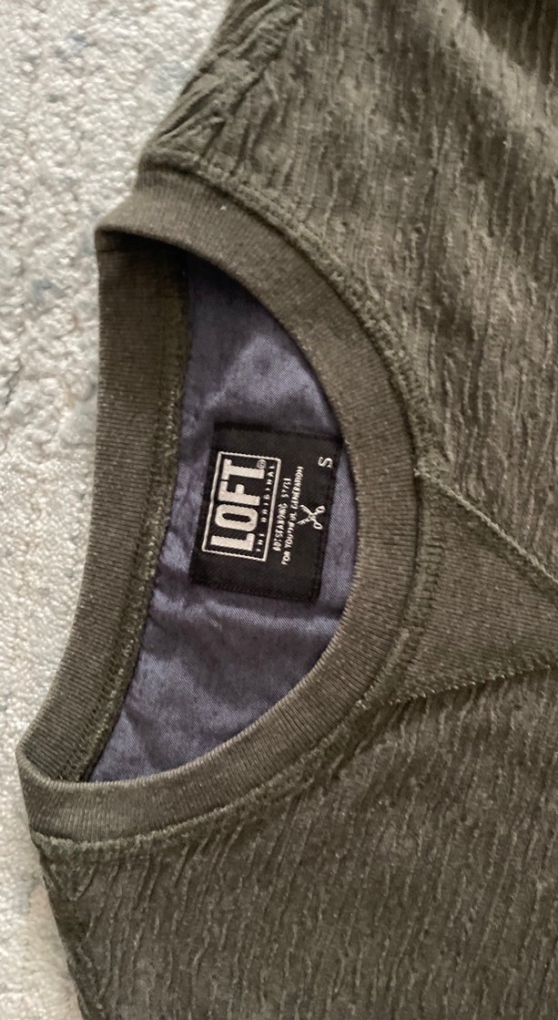 Gri Erkek Keten Sweatshirt Uzun Kollu - Görsel 3