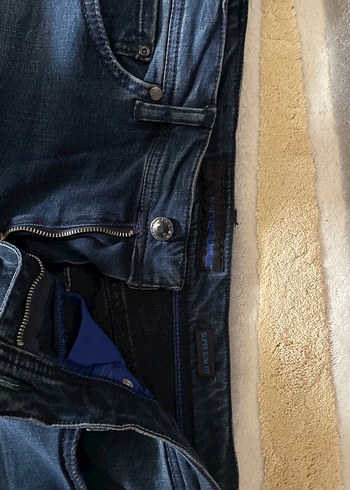 Erkek Lacivert Regular Fit Denim Pantolon - Görsel 2