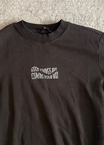 Siyah Kadın Oversize Sweatshirt - Görsel 2