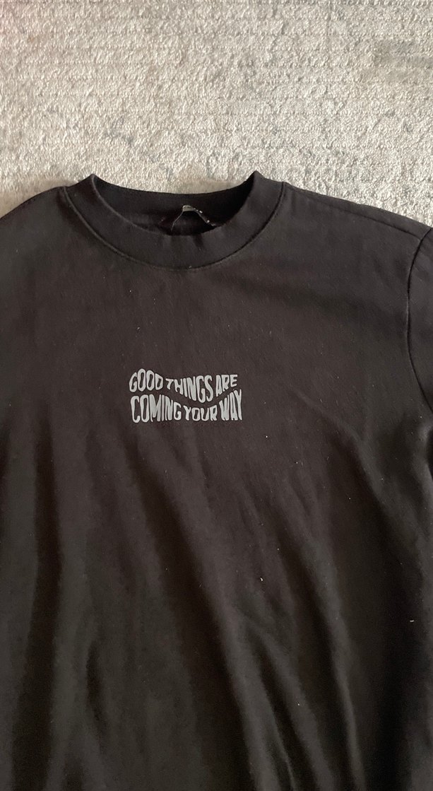 Siyah Kadın Oversize Sweatshirt - Görsel 2