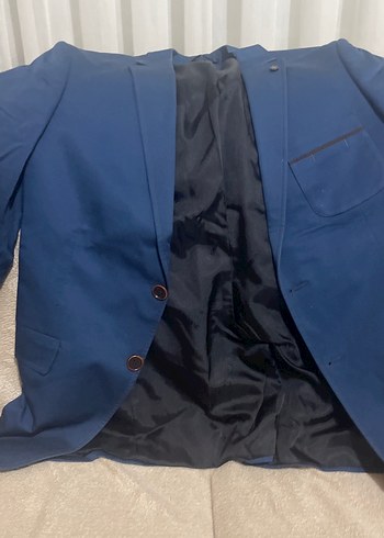 Lacivert Erkek Ceket, Normal Kesim, Düğmeli beden slim fit - Görsel 2