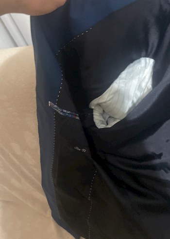 Lacivert Erkek Ceket, Normal Kesim, Düğmeli beden slim fit - Görsel 6