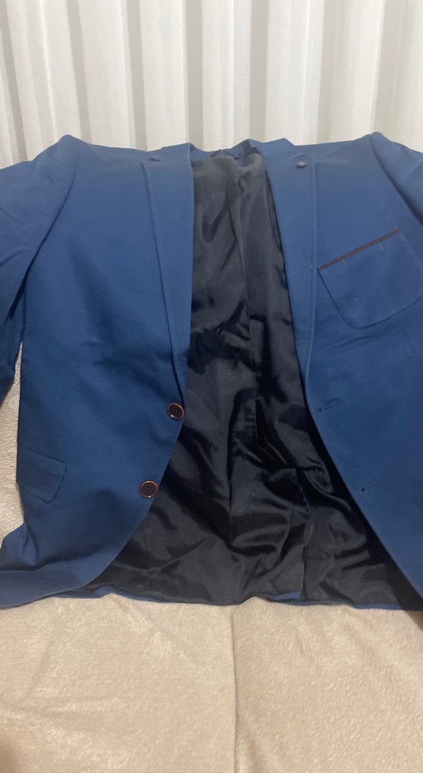 Lacivert Erkek Ceket, Normal Kesim, Düğmeli beden slim fit - Görsel 2