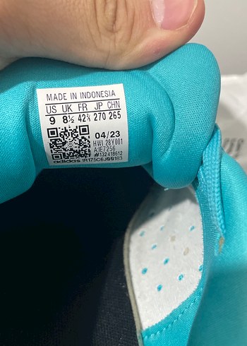 Turkuaz Spor Ayakkabı Adidas 42 numara - Görsel 6