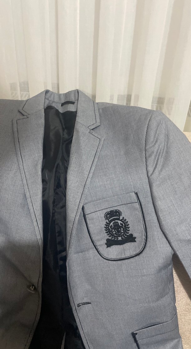 Gri Erkek Çocuk Düğmeli Ceket bedeni m l - Görsel 2