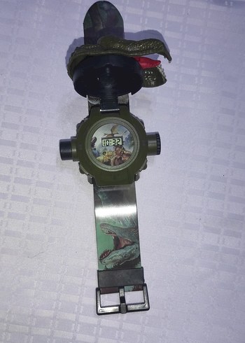 Renkli Dinozor Temalı Çocuk saat - Görsel 2