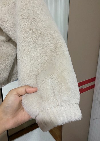Trendyol & Milla Bej Kapüşonlu Kadın Peluş Ceket