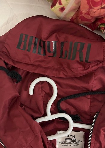 Bordo Kadın bomber yağmurluk - Görsel 3