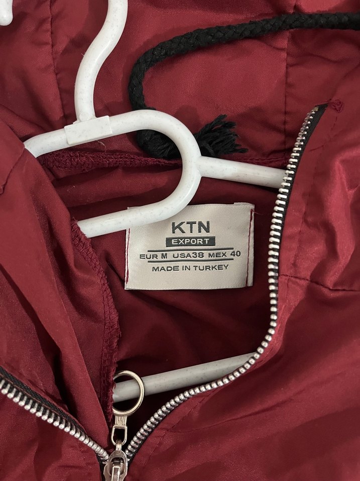 Bordo Kadın bomber yağmurluk - Görsel 2