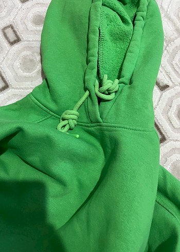 Trendyol & Milla Düğmeli Yeşil Midi Kadın sweatshirt