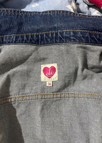 Koton Düğmeli Mavi Kadın Denim Ceket