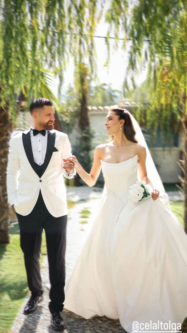 Klasik Beyaz A Kesim Gelinlik - Görsel 2