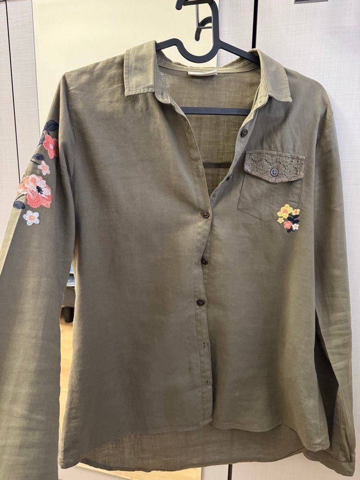 Nakışlı Kız Çocuk Gömlek - Görsel 2