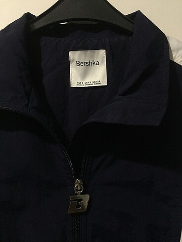s Beden lacivert Renk Bershka yağmurluk