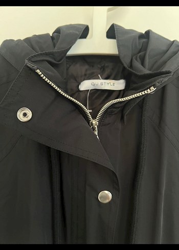 Siyah Düğmeli Midi oversize - Görsel 3