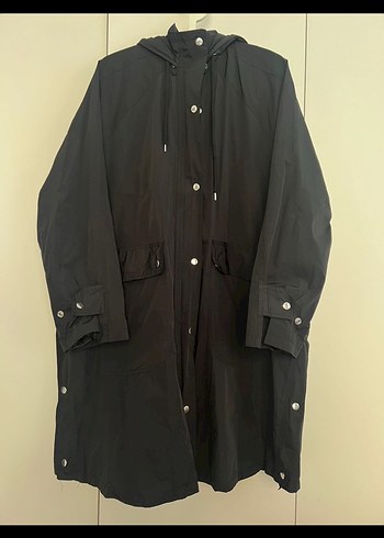 Siyah Düğmeli Midi oversize - Görsel 2