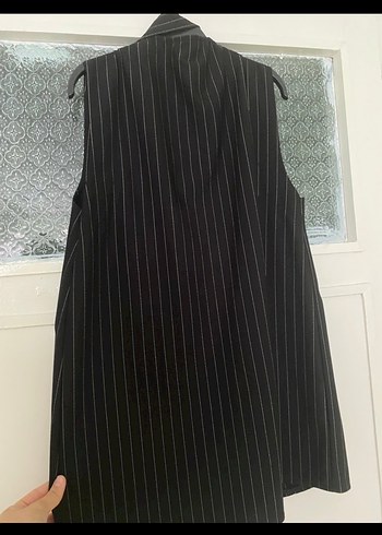 Siyah Çizgili Yelek İkili Takım - Görsel 6