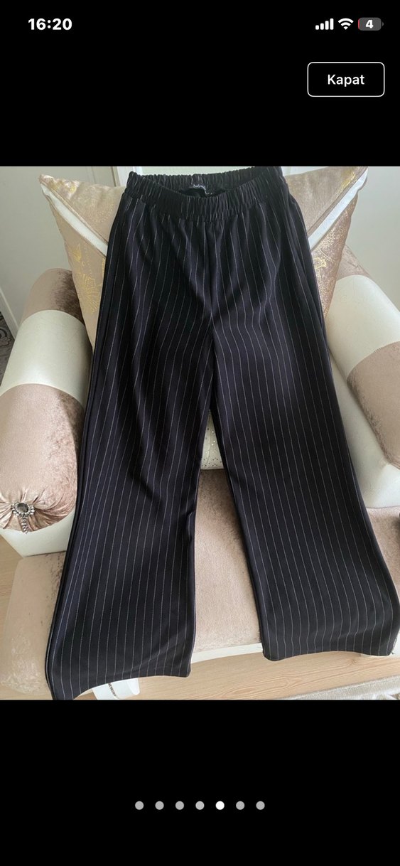 Siyah Çizgili Yelek İkili Takım - Görsel 5