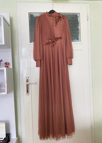 Tesettür Elbise ve Janjan Şal - Görsel 3